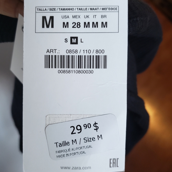 NWT Zara Ribbed top - Picture 2 of 2